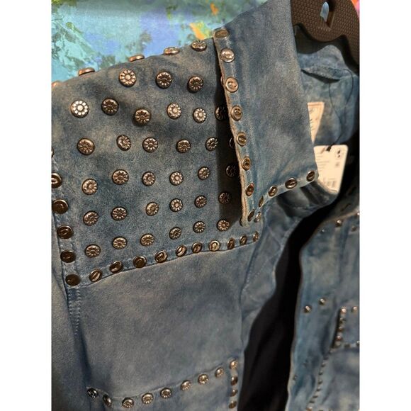 NWT We The Free Suzy Studded Suede Jacket Small - Picture 4 of 11